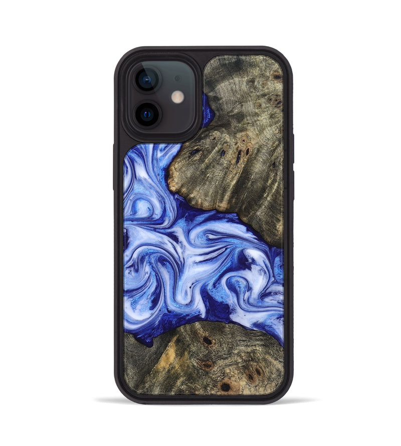 iPhone 12 Wood Phone Case - Castiel (Blue, 819096)