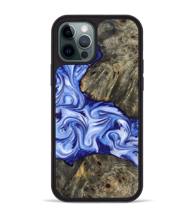 iPhone 12 Pro Max Wood Phone Case - Castiel (Blue, 819096)