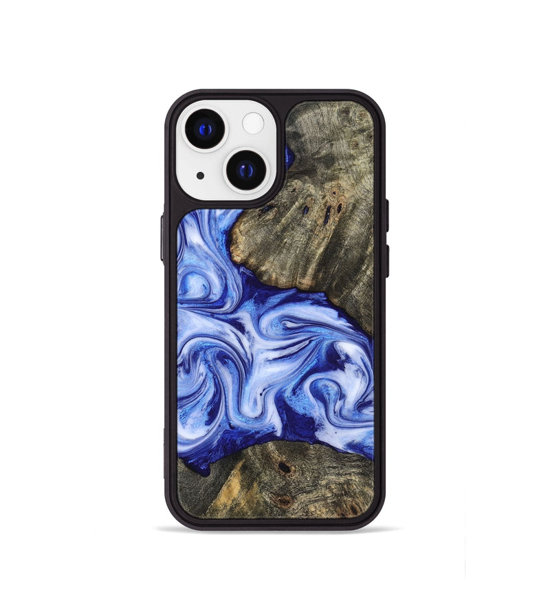 iPhone 13 mini Wood Phone Case - Castiel (Blue, 819096)