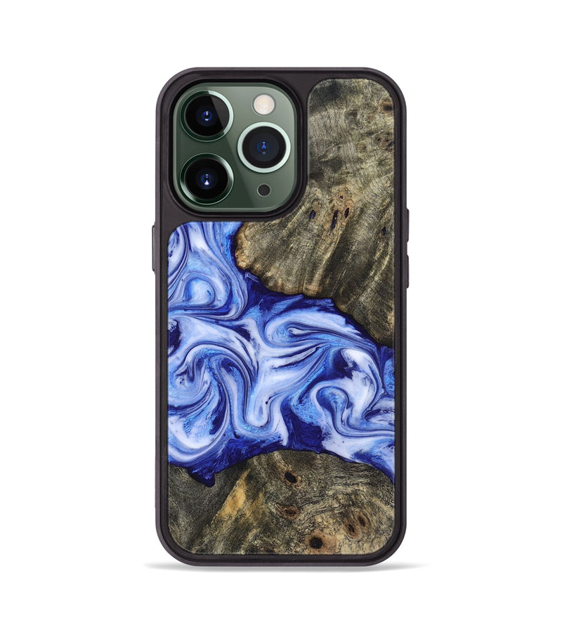 iPhone 13 Pro Wood Phone Case - Castiel (Blue, 819096)