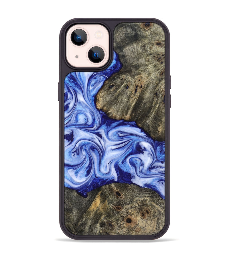 iPhone 14 Plus Wood Phone Case - Castiel (Blue, 819096)