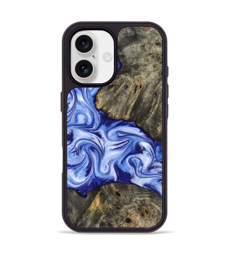 iPhone 17 Wood Phone Case - Castiel (Blue, 819096)