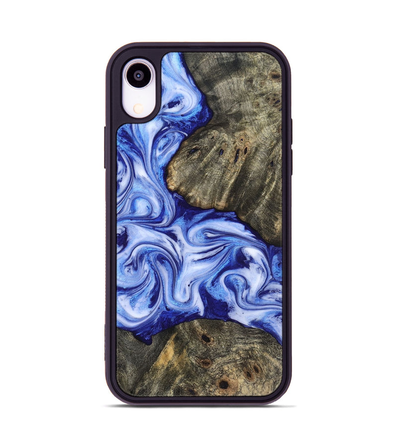 iPhone Xr Wood Phone Case - Castiel (Blue, 819096)