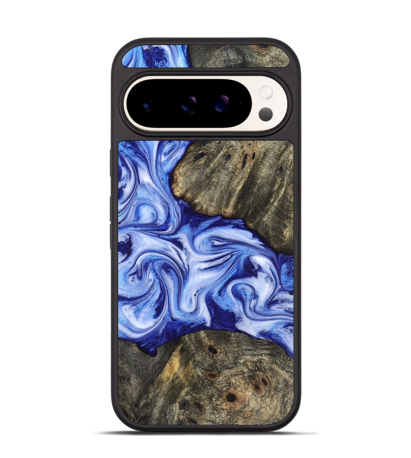 Pixel 9 Wood Phone Case - Castiel (Blue, 819096)
