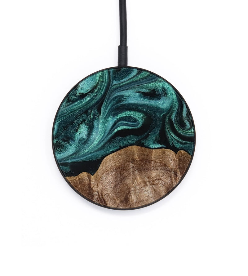 Circle Wood Wireless Charger - Desirae (Ancient Olive, 819099)
