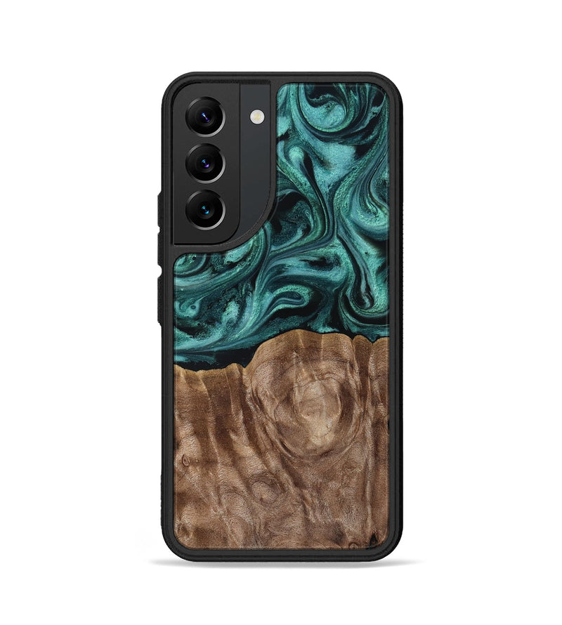 Galaxy S22 Wood Phone Case - Desirae (Ancient Olive, 819099)