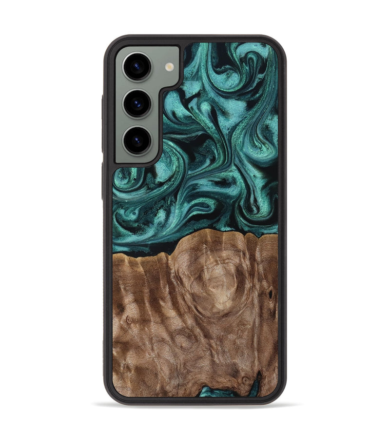 Galaxy S23 Plus Wood Phone Case - Desirae (Ancient Olive, 819099)