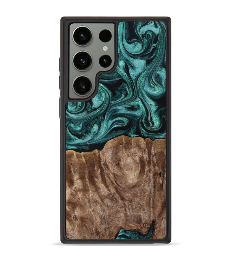 Galaxy S23 Ultra Wood Phone Case - Desirae (Ancient Olive, 819099)