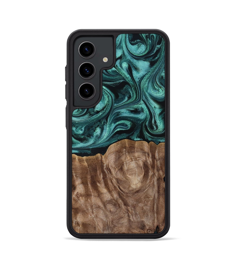 Galaxy S24 Wood Phone Case - Desirae (Ancient Olive, 819099)