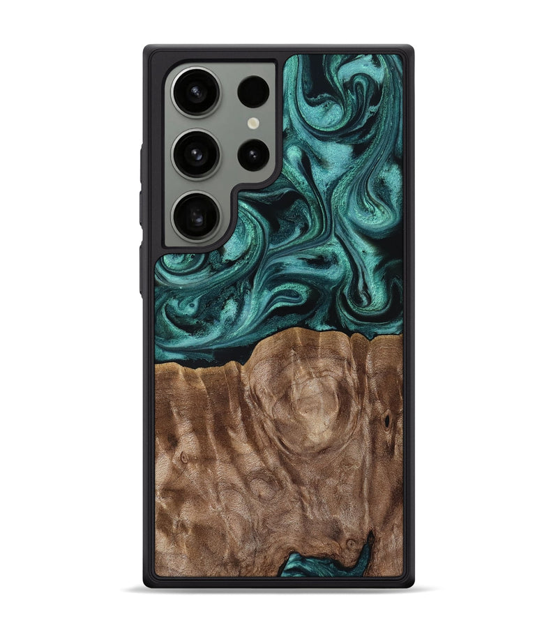 Galaxy S24 Ultra Wood Phone Case - Desirae (Ancient Olive, 819099)