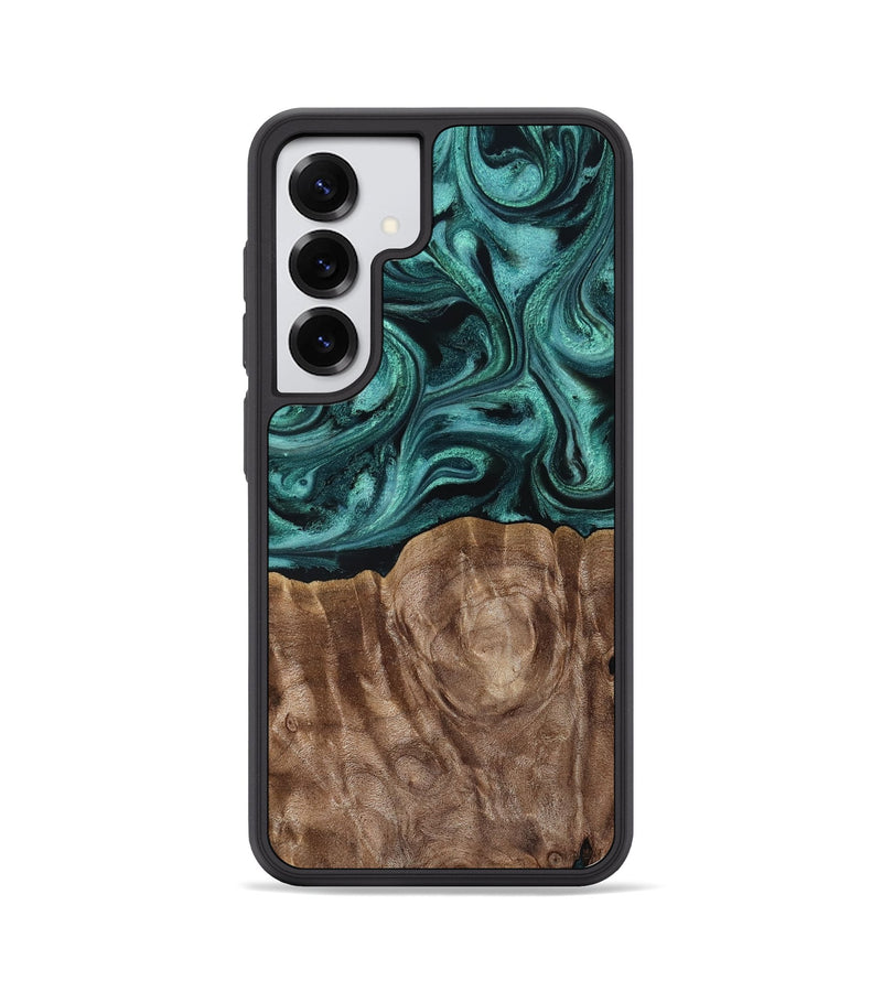Galaxy S25 Wood Phone Case - Desirae (Ancient Olive, 819099)