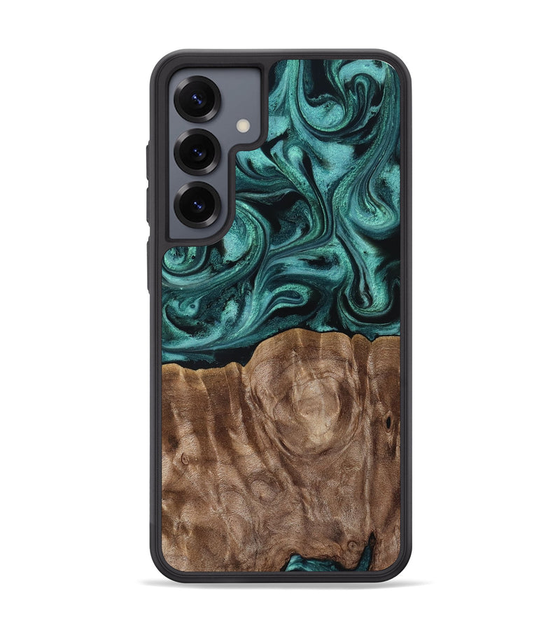 Galaxy S25 Plus Wood Phone Case - Desirae (Ancient Olive, 819099)