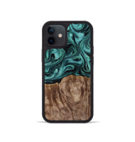 iPhone 12 mini Wood Phone Case - Desirae (Ancient Olive, 819099)