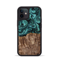 iPhone 12 Wood Phone Case - Desirae (Ancient Olive, 819099)