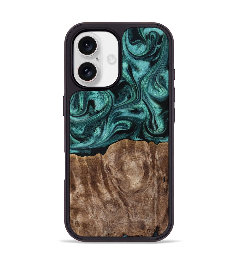 iPhone 17 Wood Phone Case - Desirae (Ancient Olive, 819099)