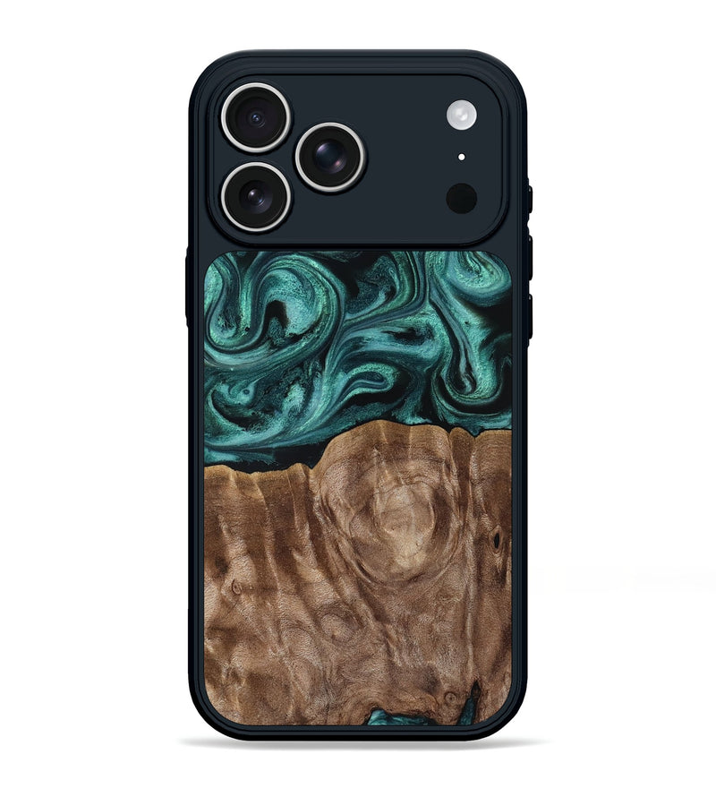 iPhone 17 Pro Max Wood Phone Case - Desirae (Ancient Olive, 819099)