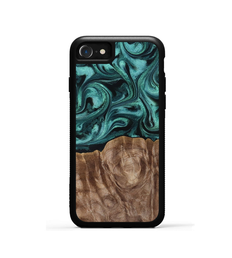 iPhone SE Wood Phone Case - Desirae (Ancient Olive, 819099)