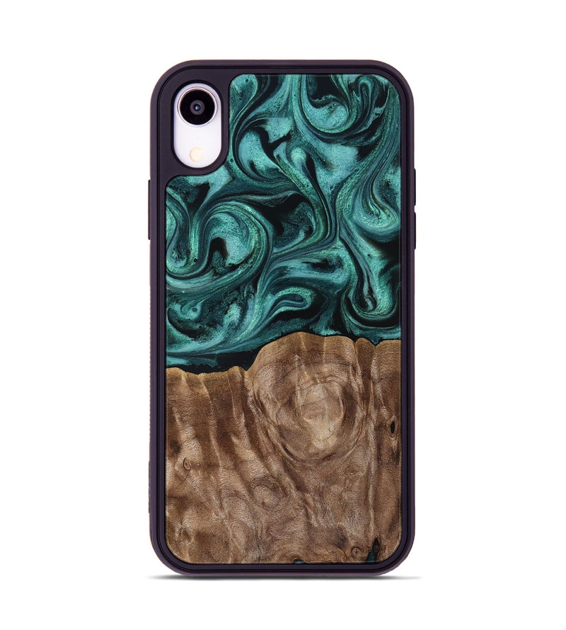 iPhone Xr Wood Phone Case - Desirae (Ancient Olive, 819099)