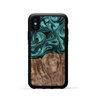 iPhone Xs Wood Phone Case - Desirae (Ancient Olive, 819099)