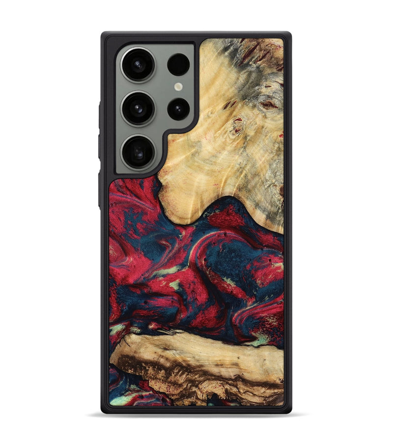 Galaxy S24 Ultra Wood Phone Case - Philip (Red, 819103)