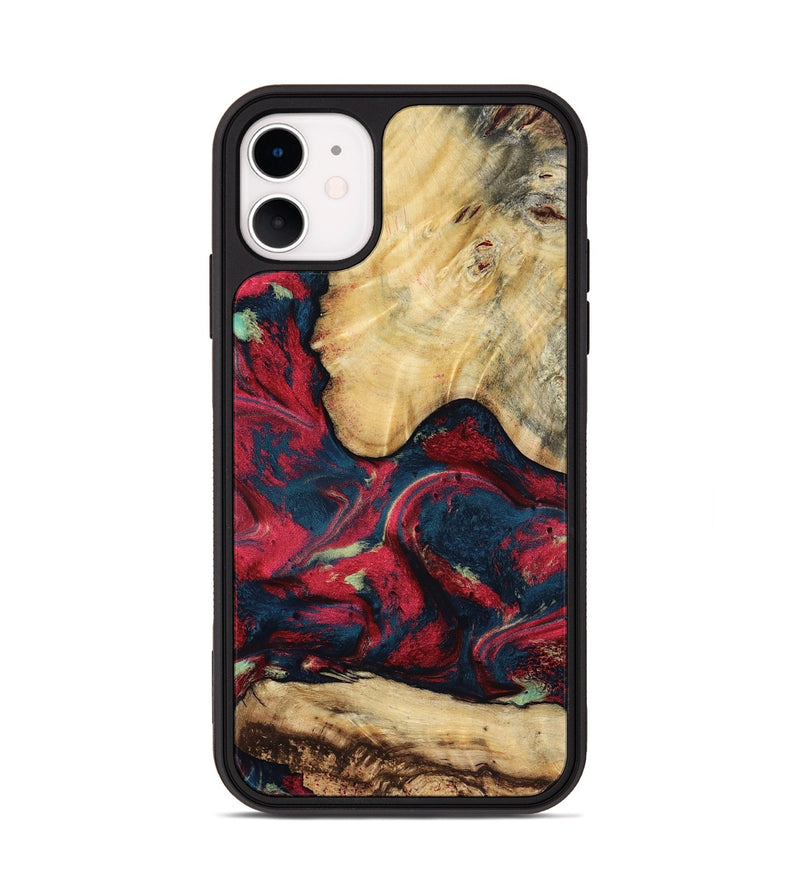 iPhone 11 Wood Phone Case - Philip (Red, 819103)
