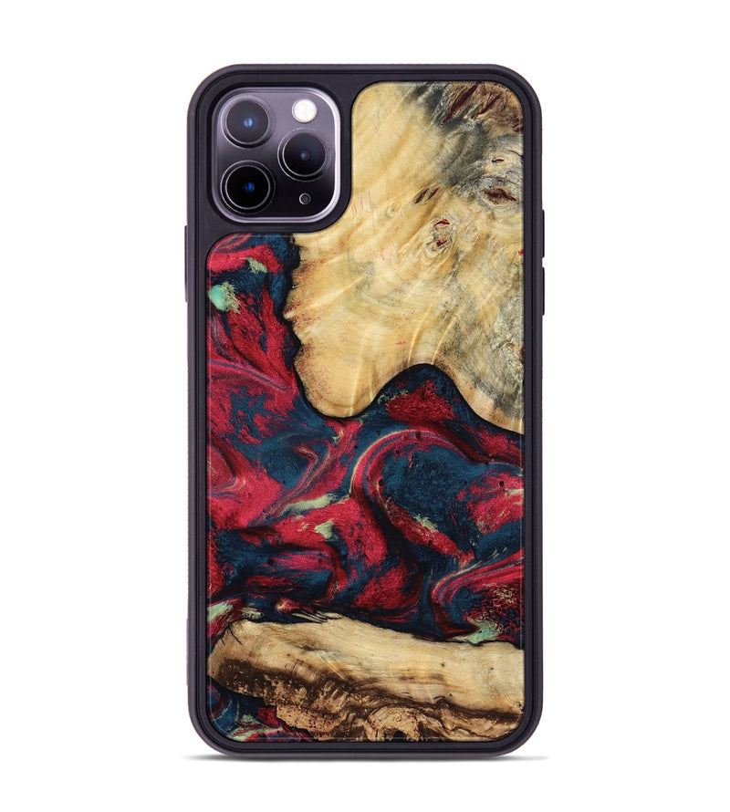 iPhone 11 Pro Max Wood Phone Case - Philip (Red, 819103)