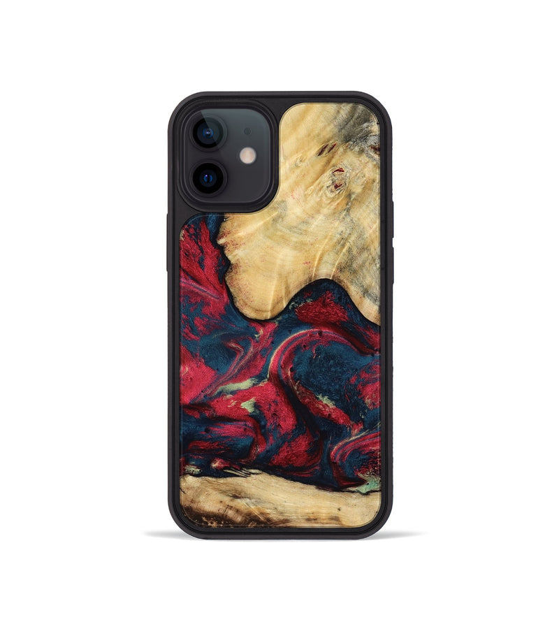 iPhone 12 mini Wood Phone Case - Philip (Red, 819103)