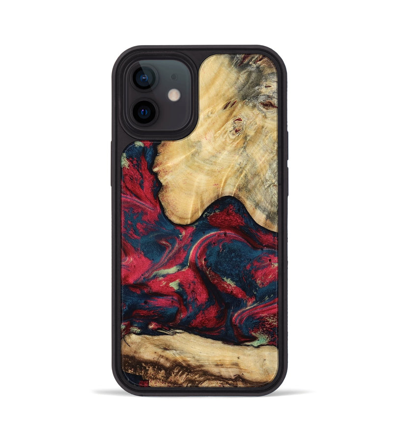 iPhone 12 Wood Phone Case - Philip (Red, 819103)