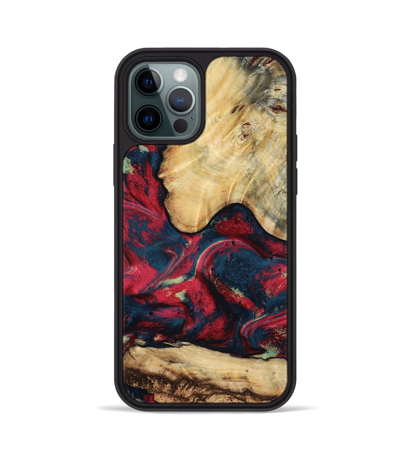 iPhone 12 Pro Wood Phone Case - Philip (Red, 819103)