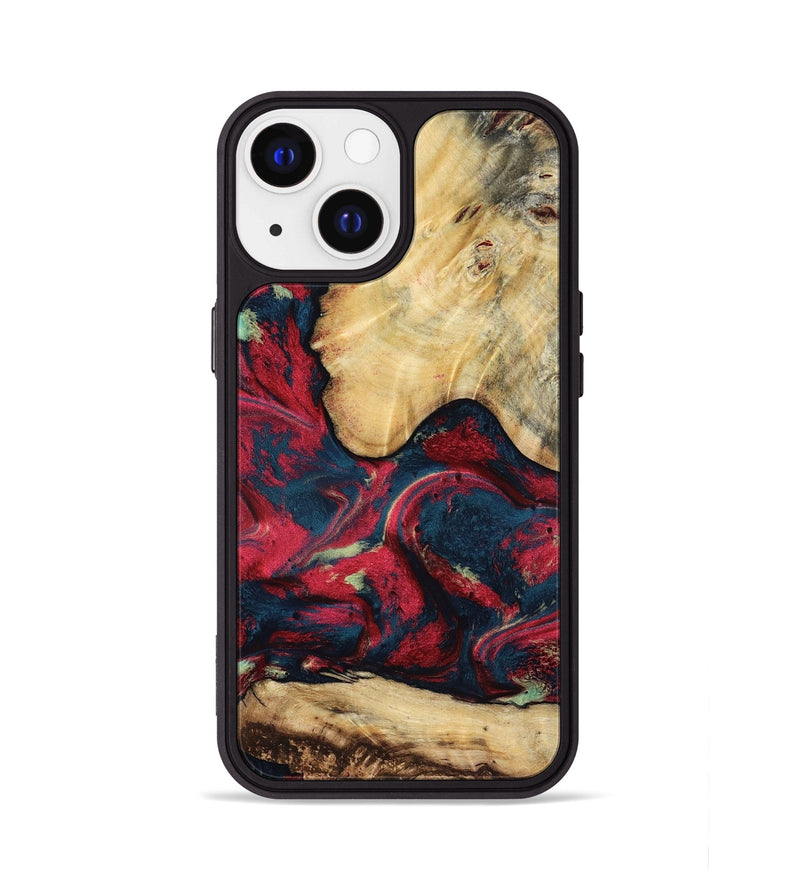 iPhone 13 Wood Phone Case - Philip (Red, 819103)