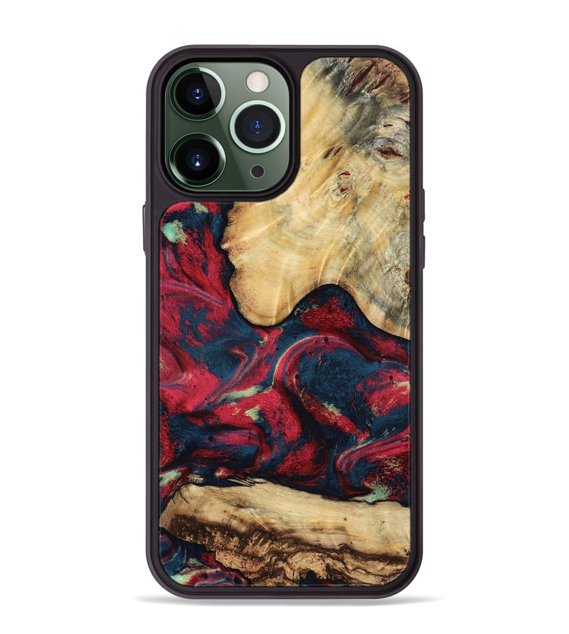 iPhone 13 Pro Max Wood Phone Case - Philip (Red, 819103)