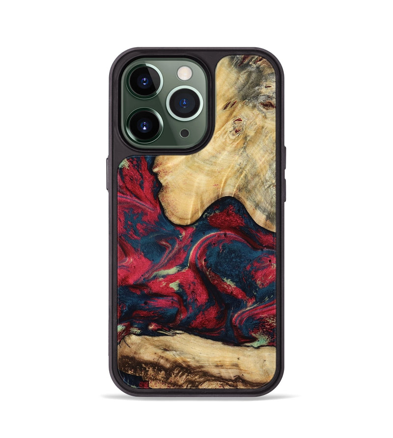 iPhone 13 Pro Wood Phone Case - Philip (Red, 819103)