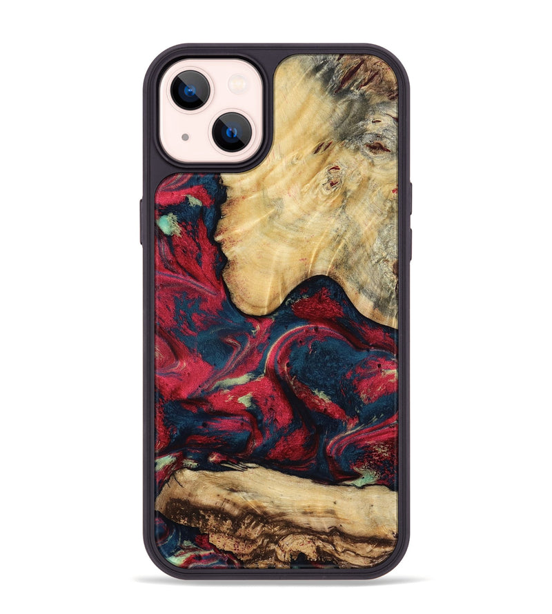 iPhone 14 Plus Wood Phone Case - Philip (Red, 819103)