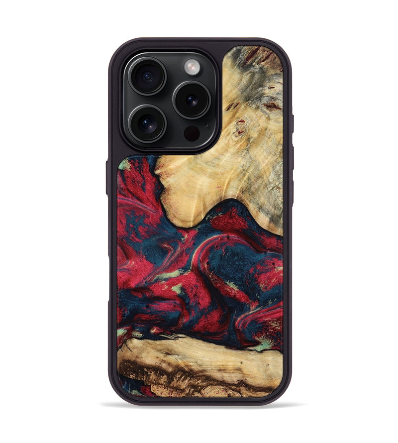 iPhone 16 Pro Wood Phone Case - Philip (Red, 819103)