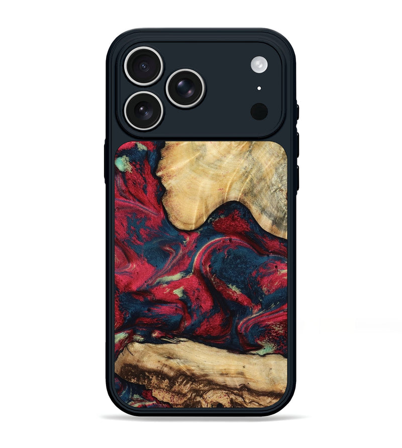 iPhone 17 Pro Max Wood Phone Case - Philip (Red, 819103)