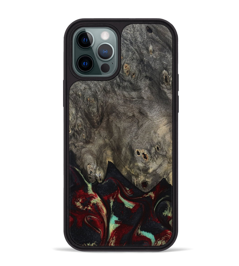 iPhone 12 Pro Max Wood Phone Case - Payten (Red, 819104)