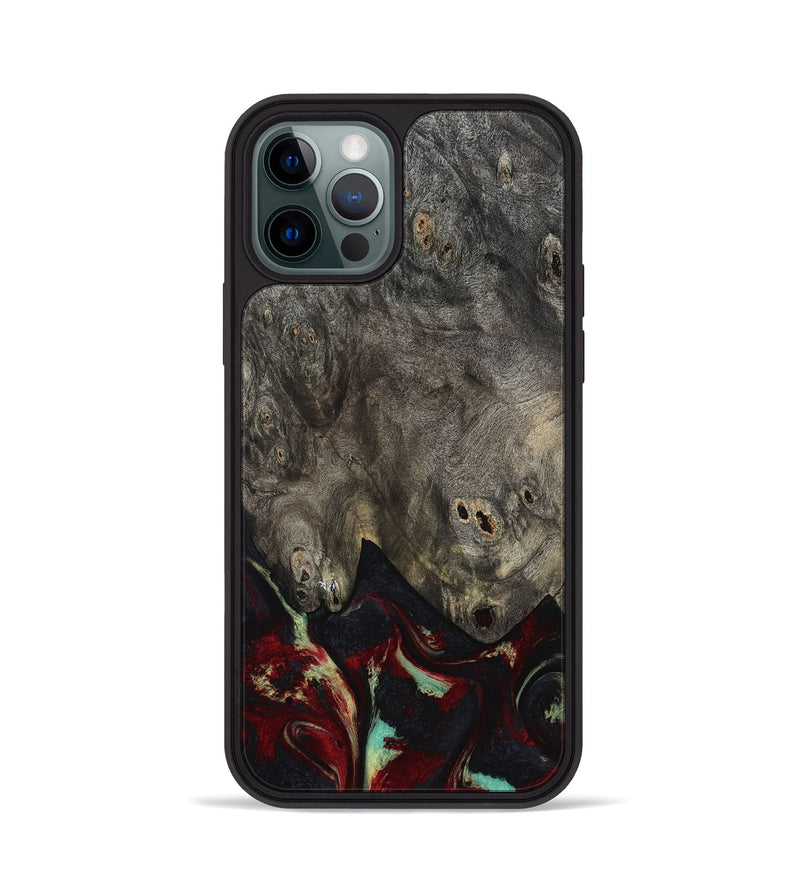 iPhone 12 Pro Wood Phone Case - Payten (Red, 819104)