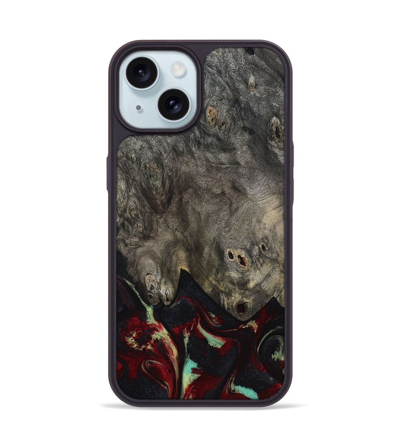 iPhone 15 Wood Phone Case - Payten (Red, 819104)