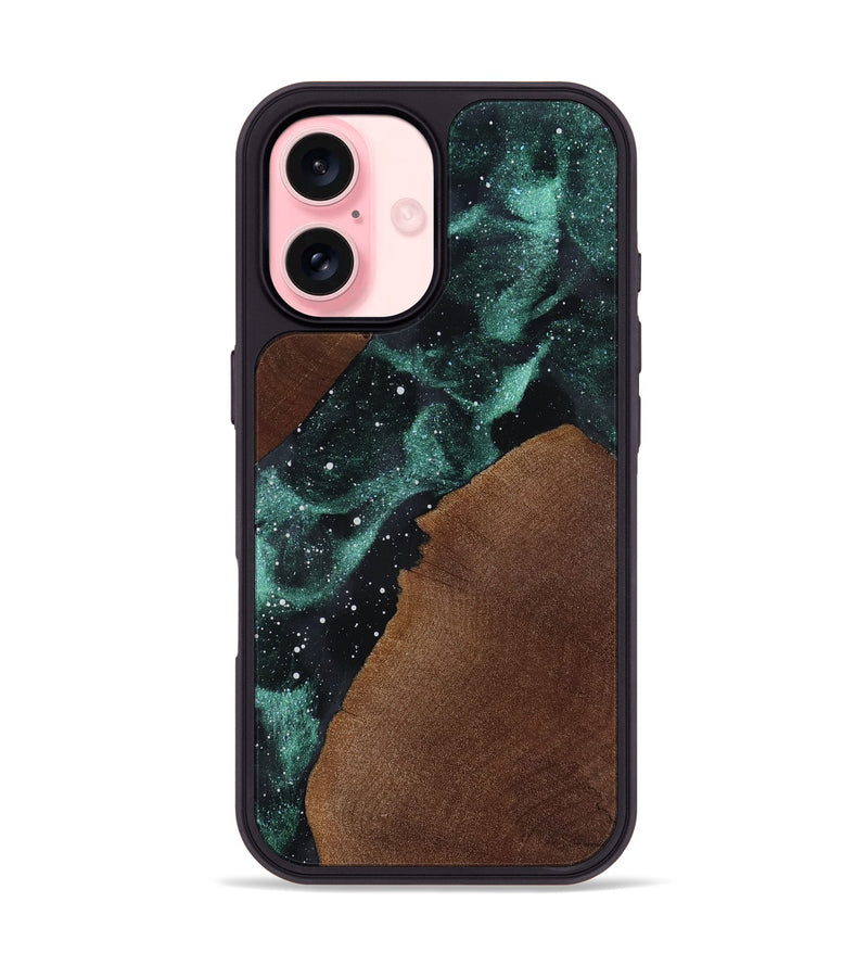 iPhone 16 Wood Phone Case - Clover (Cosmos, 819115)