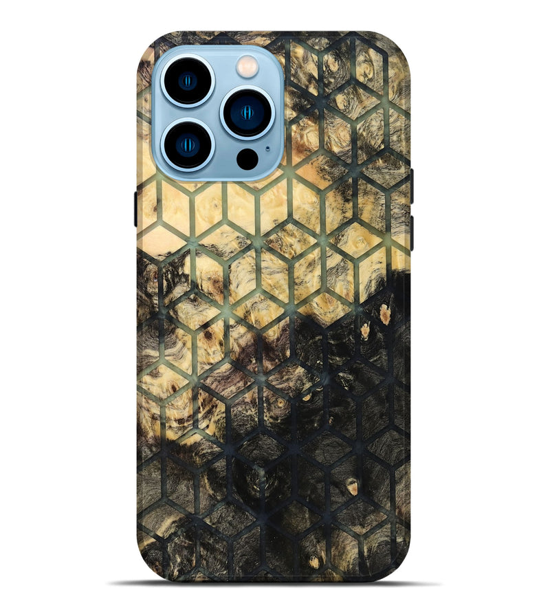 iPhone 14 Pro Max Wood Live Edge Phone Case - Janessa (Pattern, 819124)