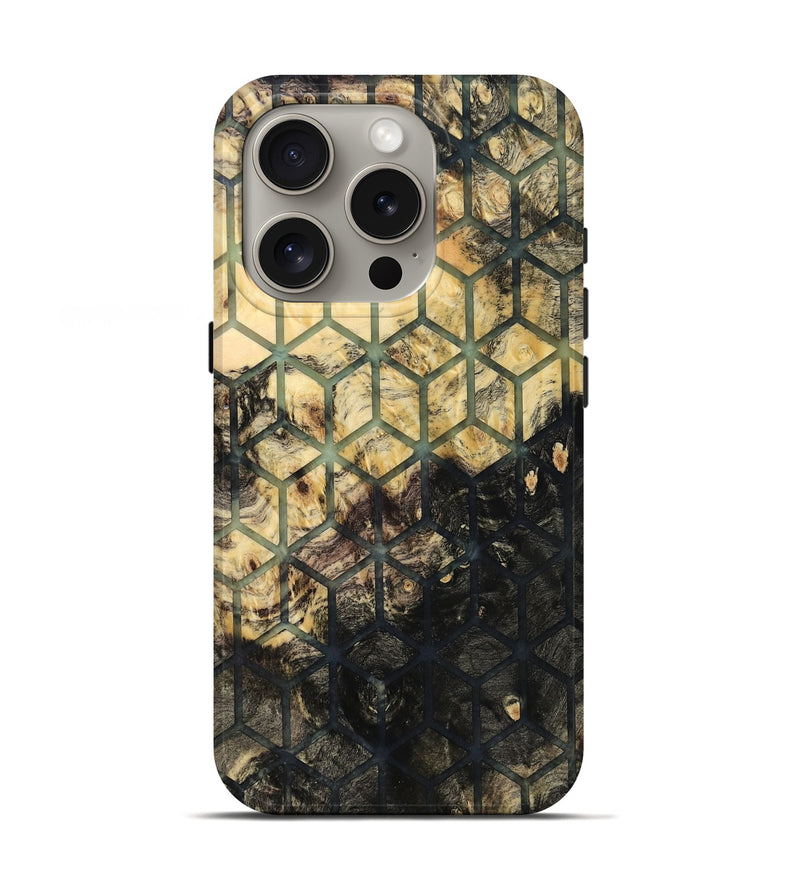 iPhone 16 Pro Wood Live Edge Phone Case - Janessa (Pattern, 819124)