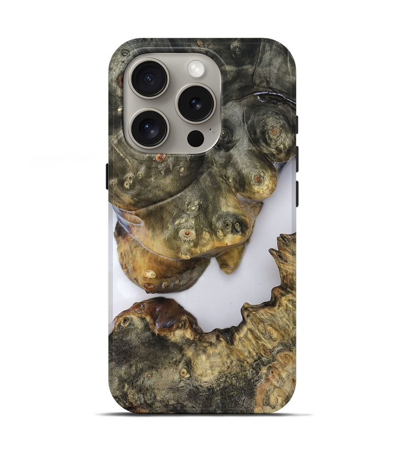 iPhone 16 Pro Wood Live Edge Phone Case - Jesiah (Clear, 819125)