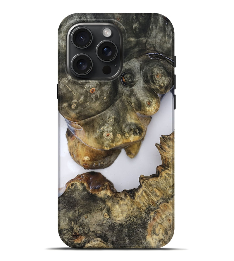 iPhone 16 Pro Max Wood Live Edge Phone Case - Jesiah (Clear, 819125)