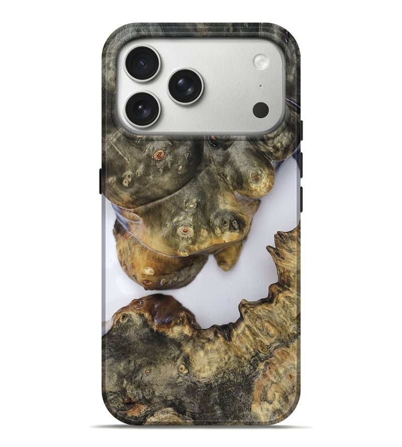 iPhone 17 Pro Max Wood Live Edge Phone Case - Jesiah (Clear, 819125)