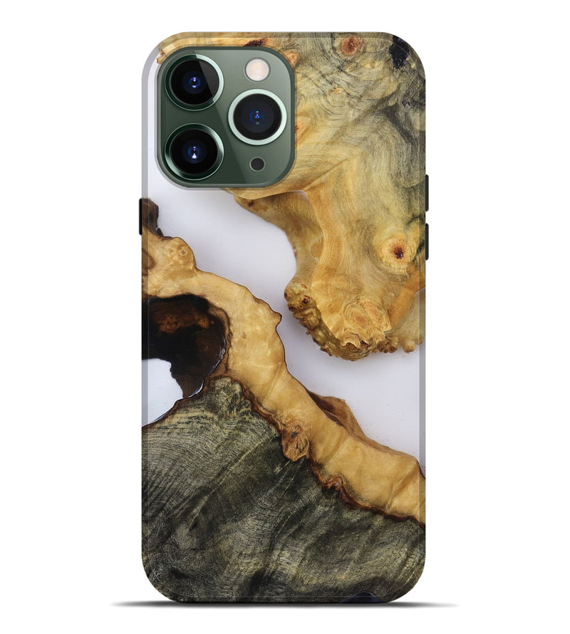 iPhone 13 Pro Max Wood Live Edge Phone Case - Emilie (Clear, 819126)
