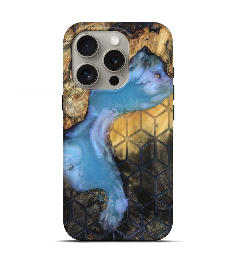 iPhone 16 Pro Wood Live Edge Phone Case - Manuel (Pattern, 819129)