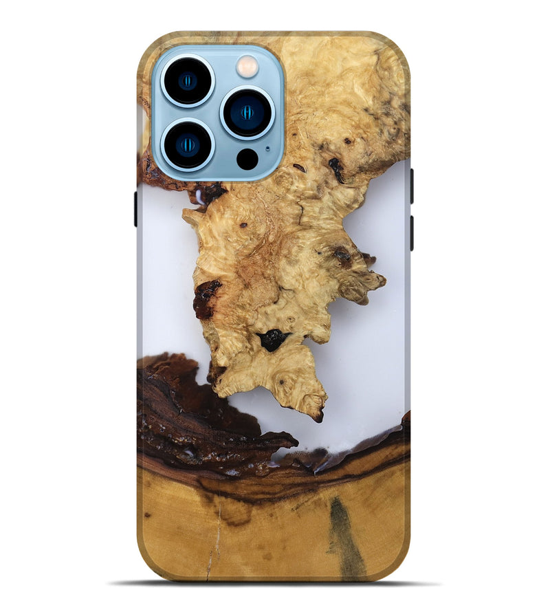 iPhone 14 Pro Max Wood Live Edge Phone Case - Renata (Clear, 819131)