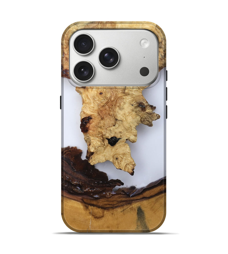 iPhone 17 Pro Wood Live Edge Phone Case - Renata (Clear, 819131)