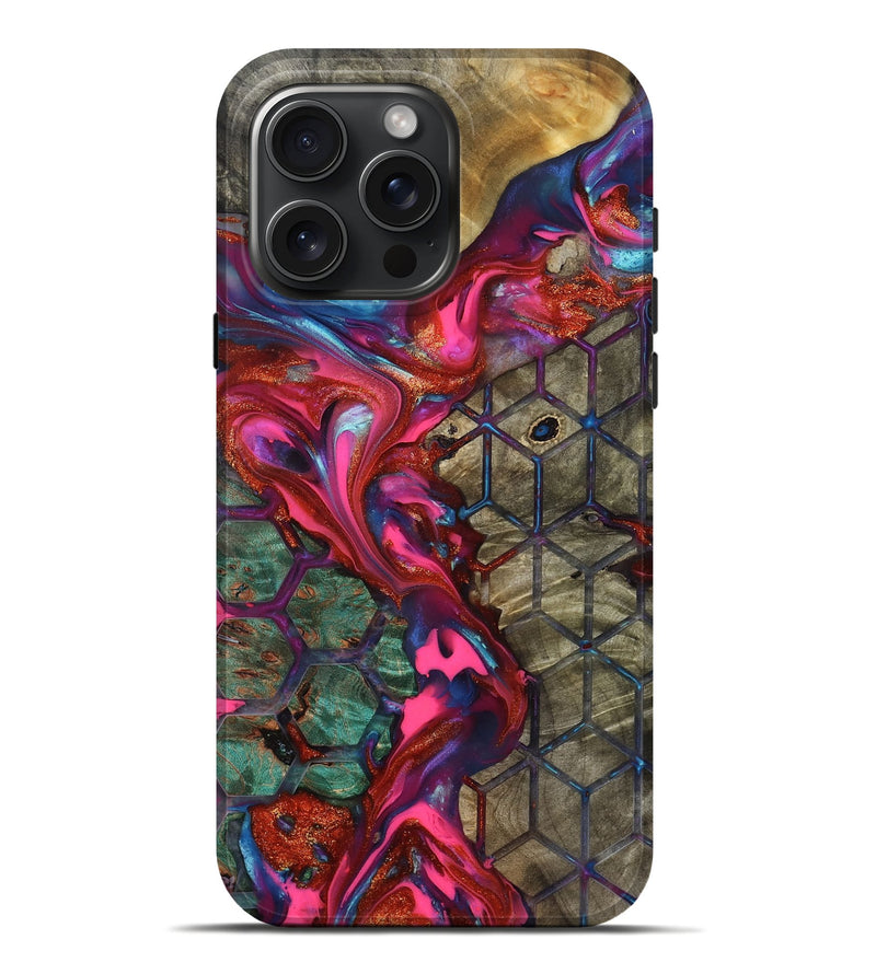 iPhone 16 Pro Max Wood Live Edge Phone Case - Ayah (Pattern, 819132)