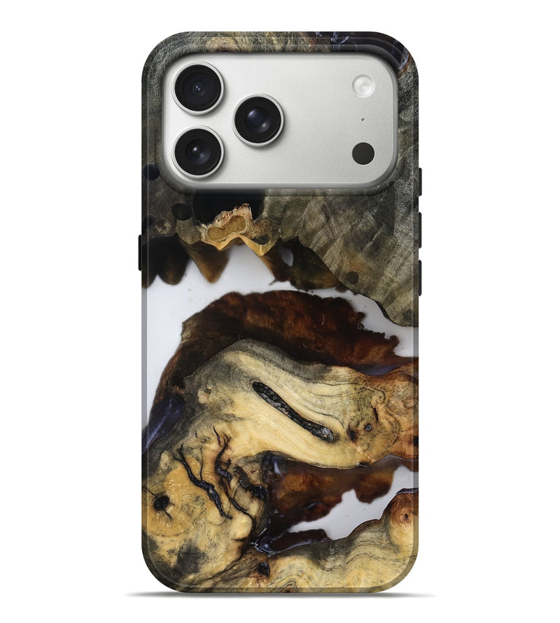 iPhone 17 Pro Max Wood Live Edge Phone Case - Jerald (Clear, 819133)